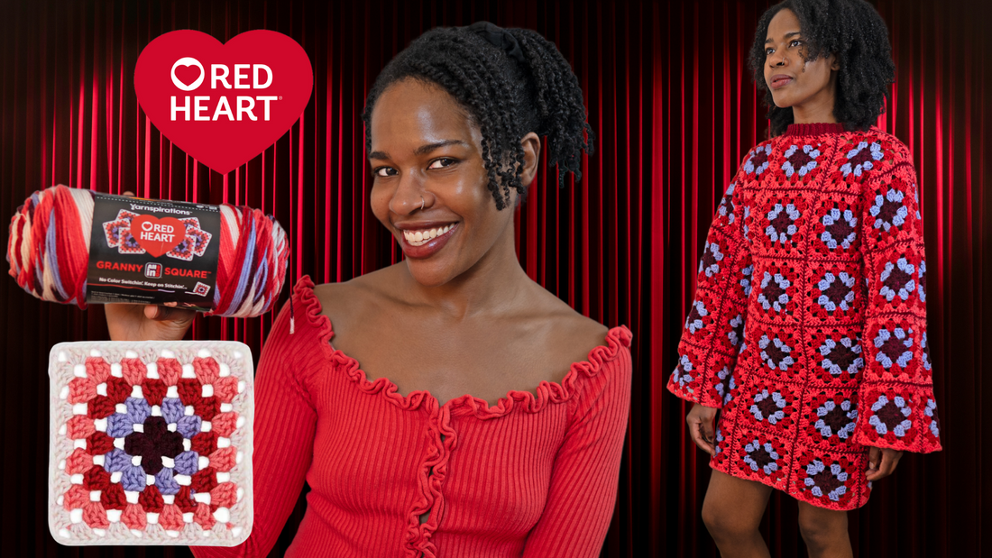 Review of the ALL IN ONE Red Heart Granny Square Yarn