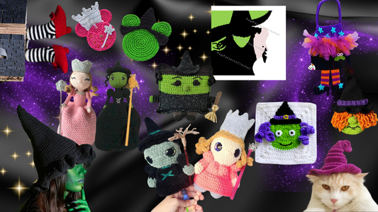 Wicked Inspired Crochet Patterns to make (witchy & beginner friendly)