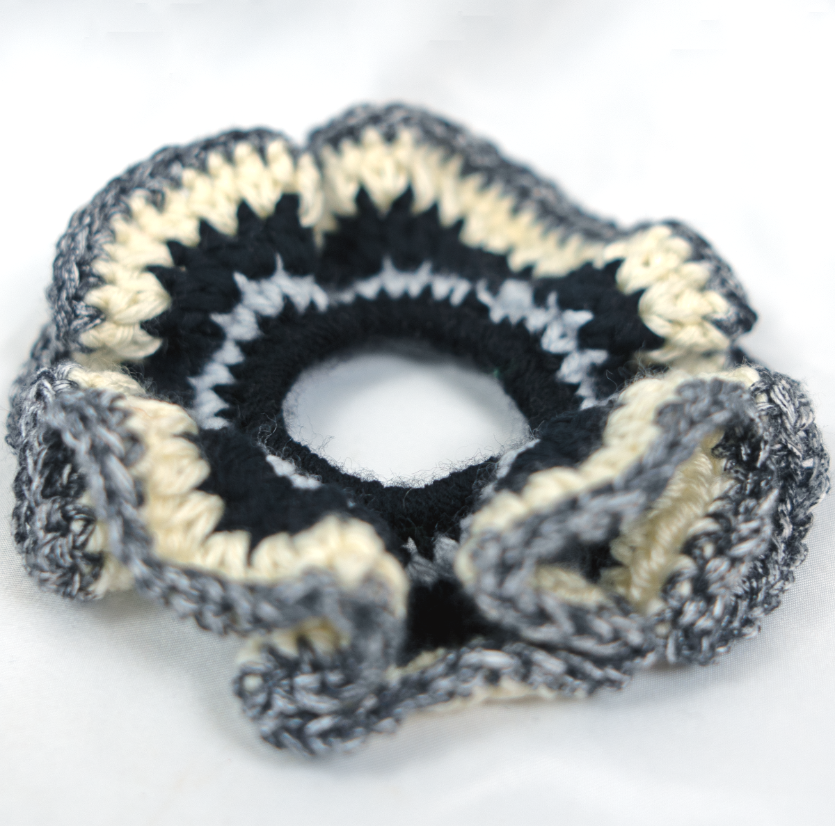 Salt and Pepper Scrunchie
