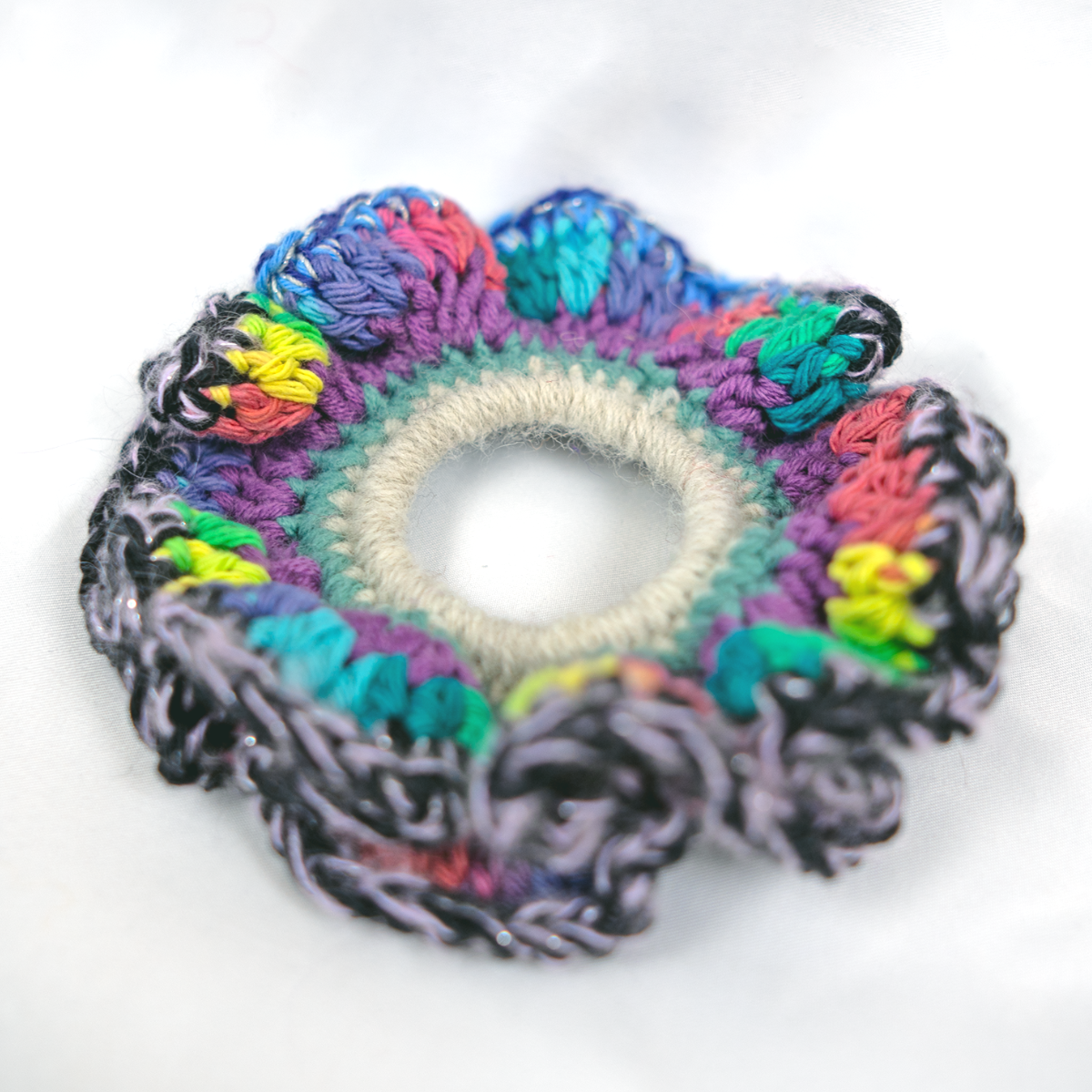 Tie Dye Rainbow Scrunchie