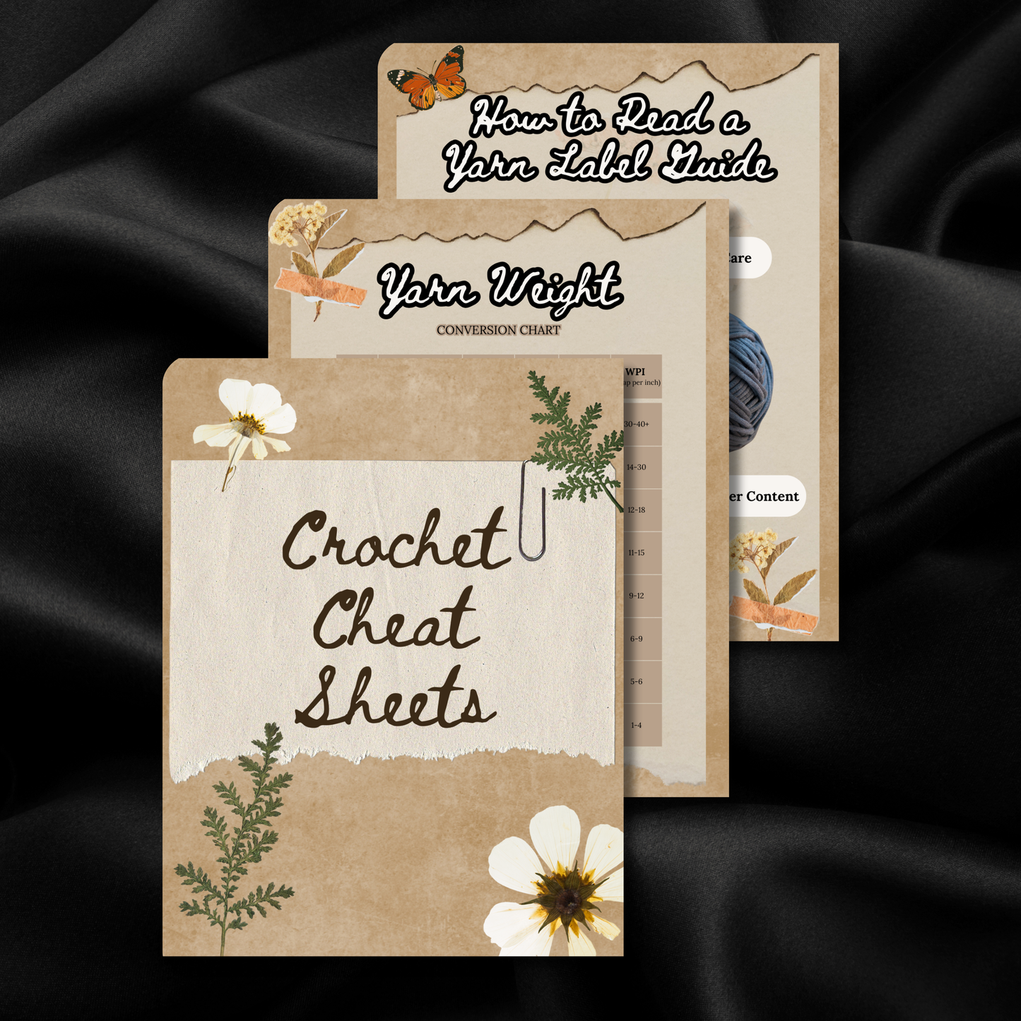 Crochet Cheat Sheets E-Book