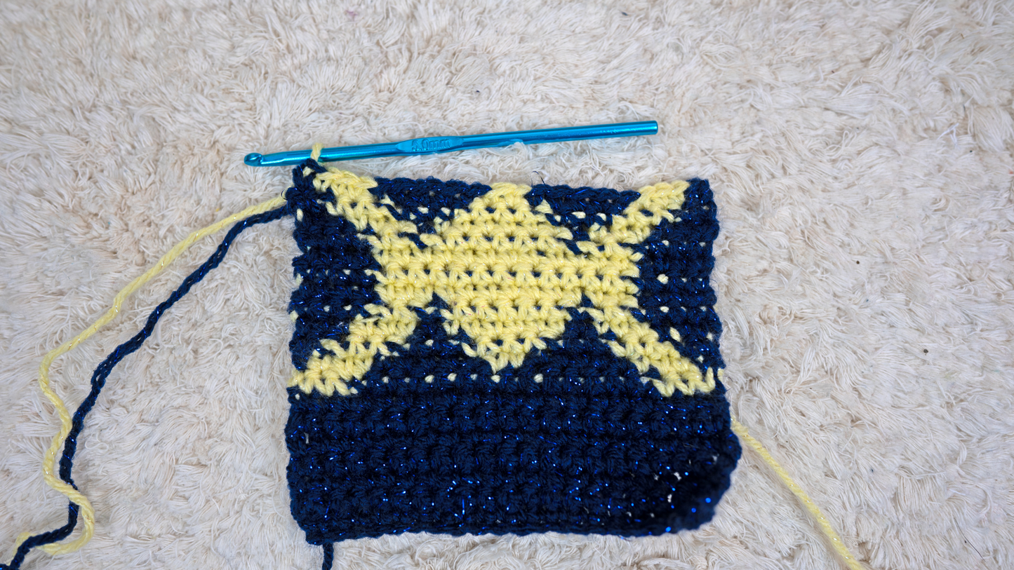 Triple Goddess Moon mini tote bag pattern