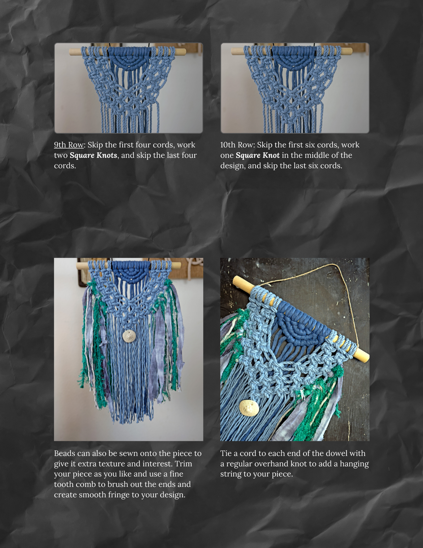 Layered Macramé Wall Hanging Pattern