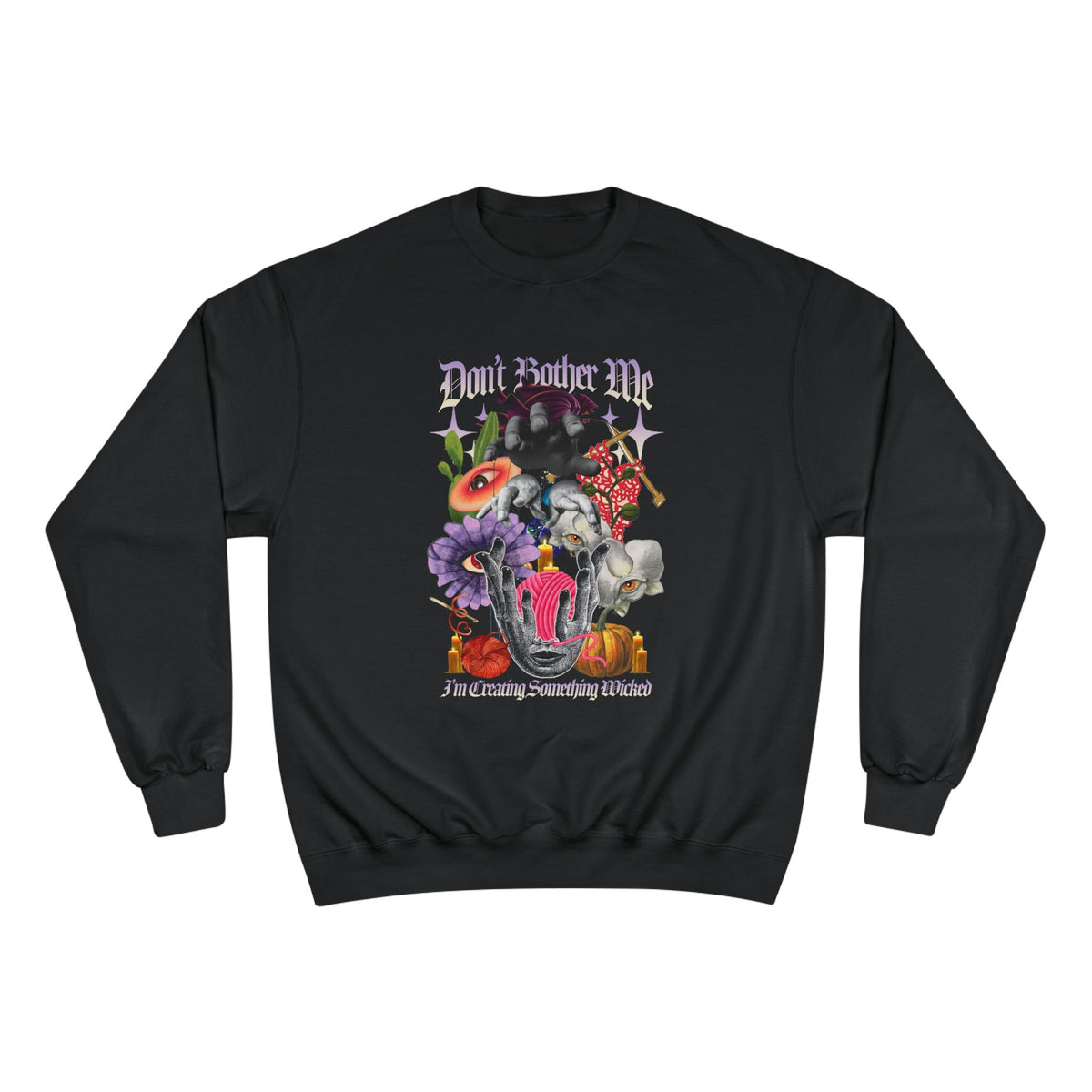 'Don't Bother Me' Graphic Sweatshirt - Spooky, Yar & Pumpkins