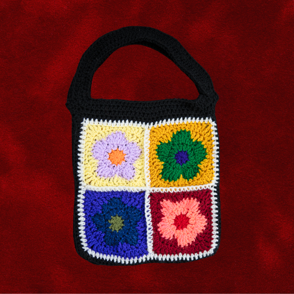 Flower Power Color Block Tote