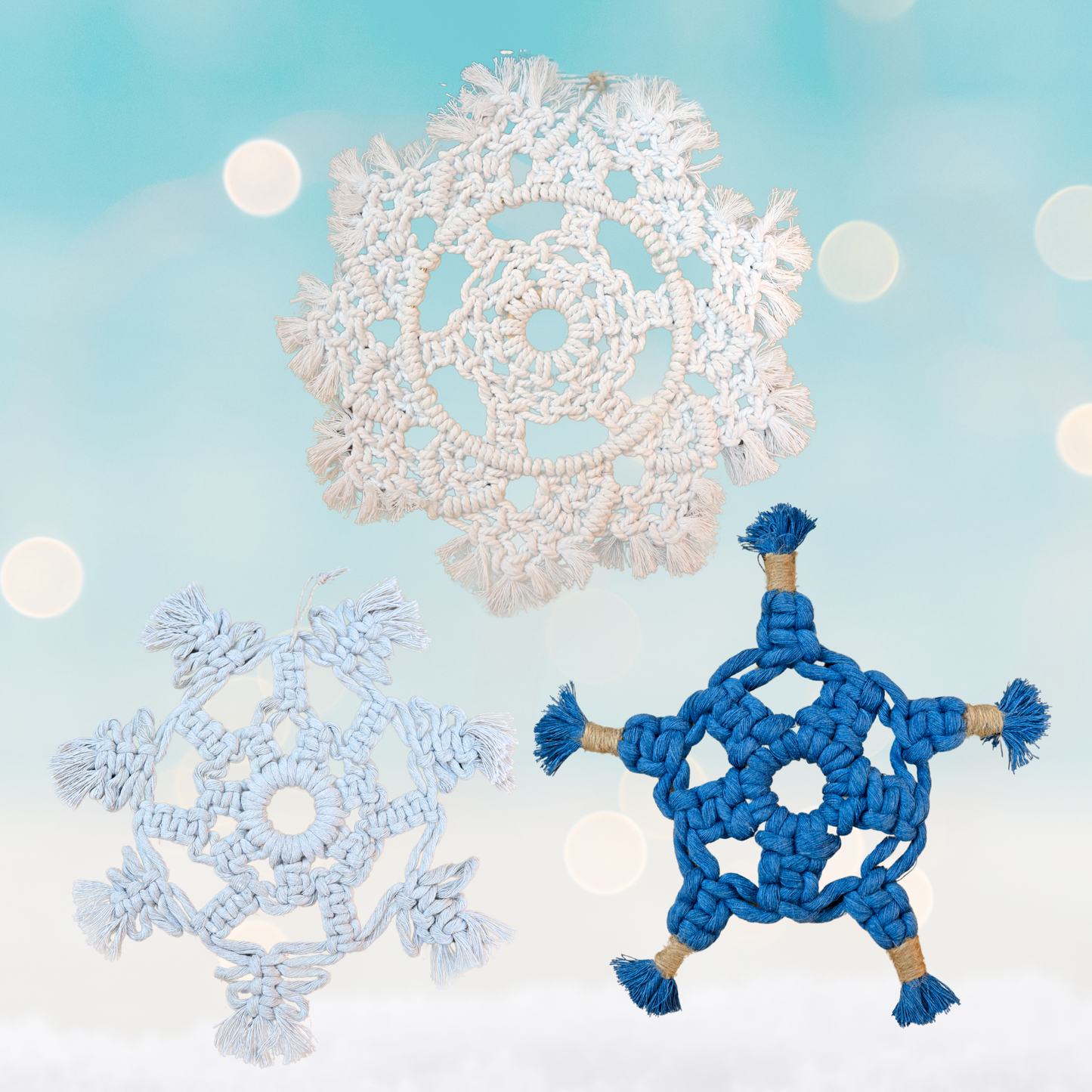 Macramé Snowflakes Pattern