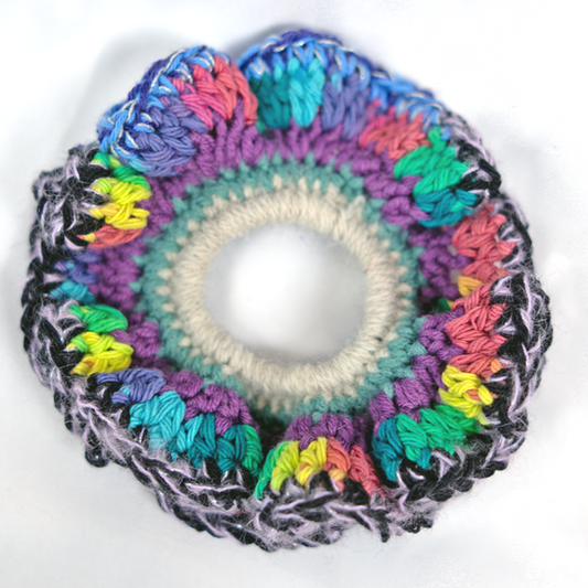 Tie Dye Rainbow Scrunchie